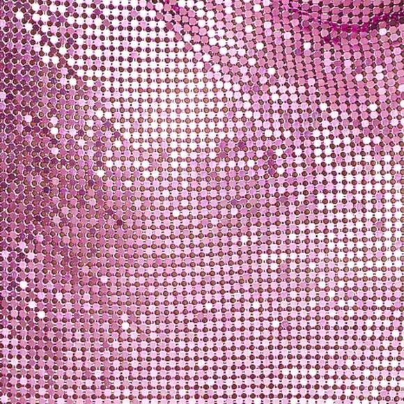 H:ours Millie Mini Dress chainmail metal mesh hot pink party cocktail Revolve - Picture 6 of 16